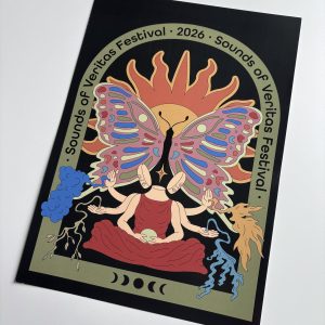 Plakat z ciemnym tłem